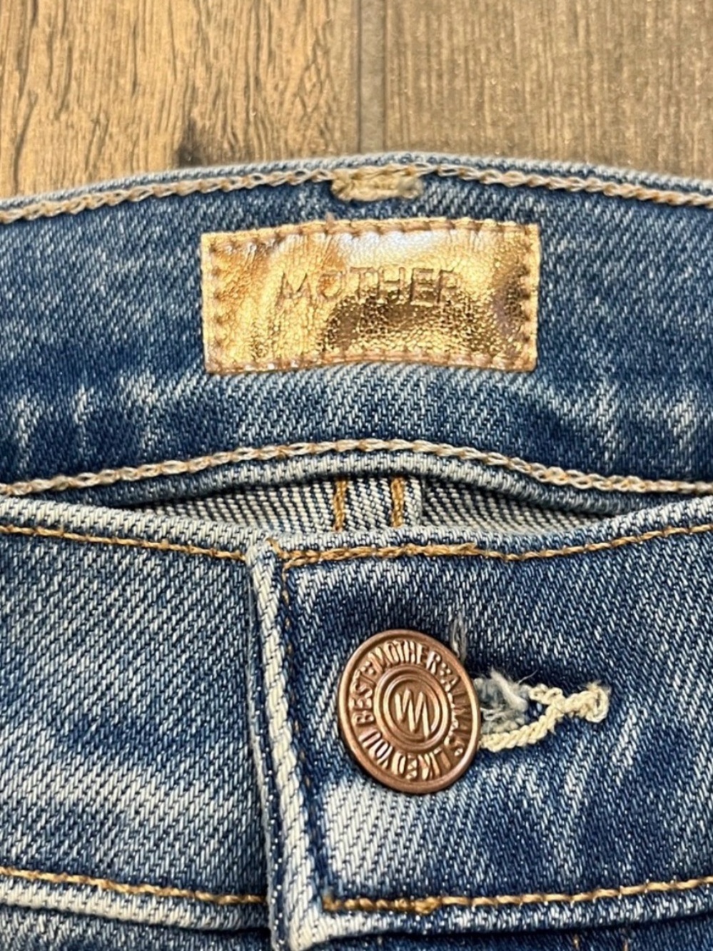Mother Bookie Sneak Eye of the Tiger Jeans - SIZE 26 - Picture 5 of 8